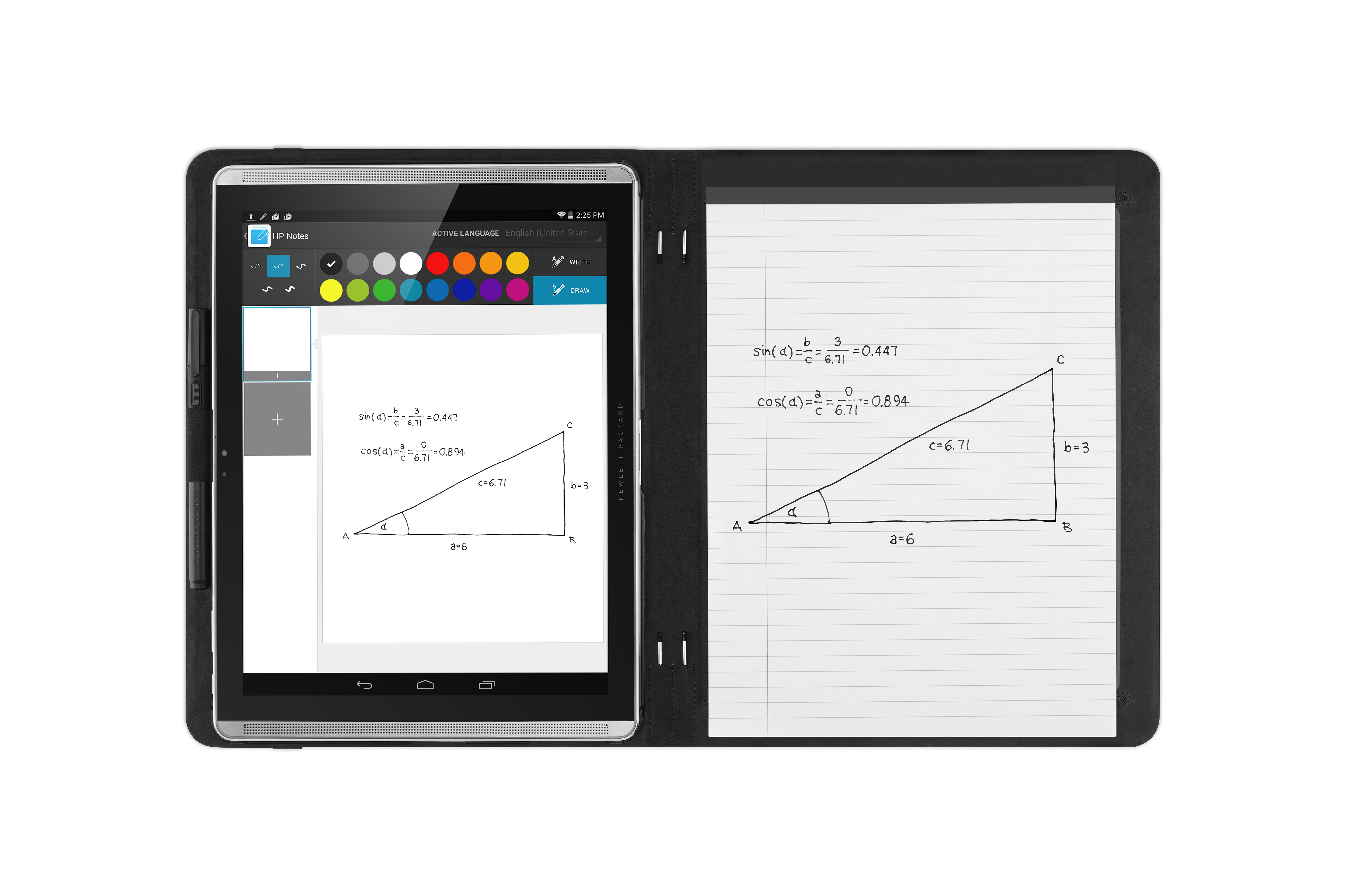 HP Paper Folio - Tasche Flip-Hülle für Tablet
