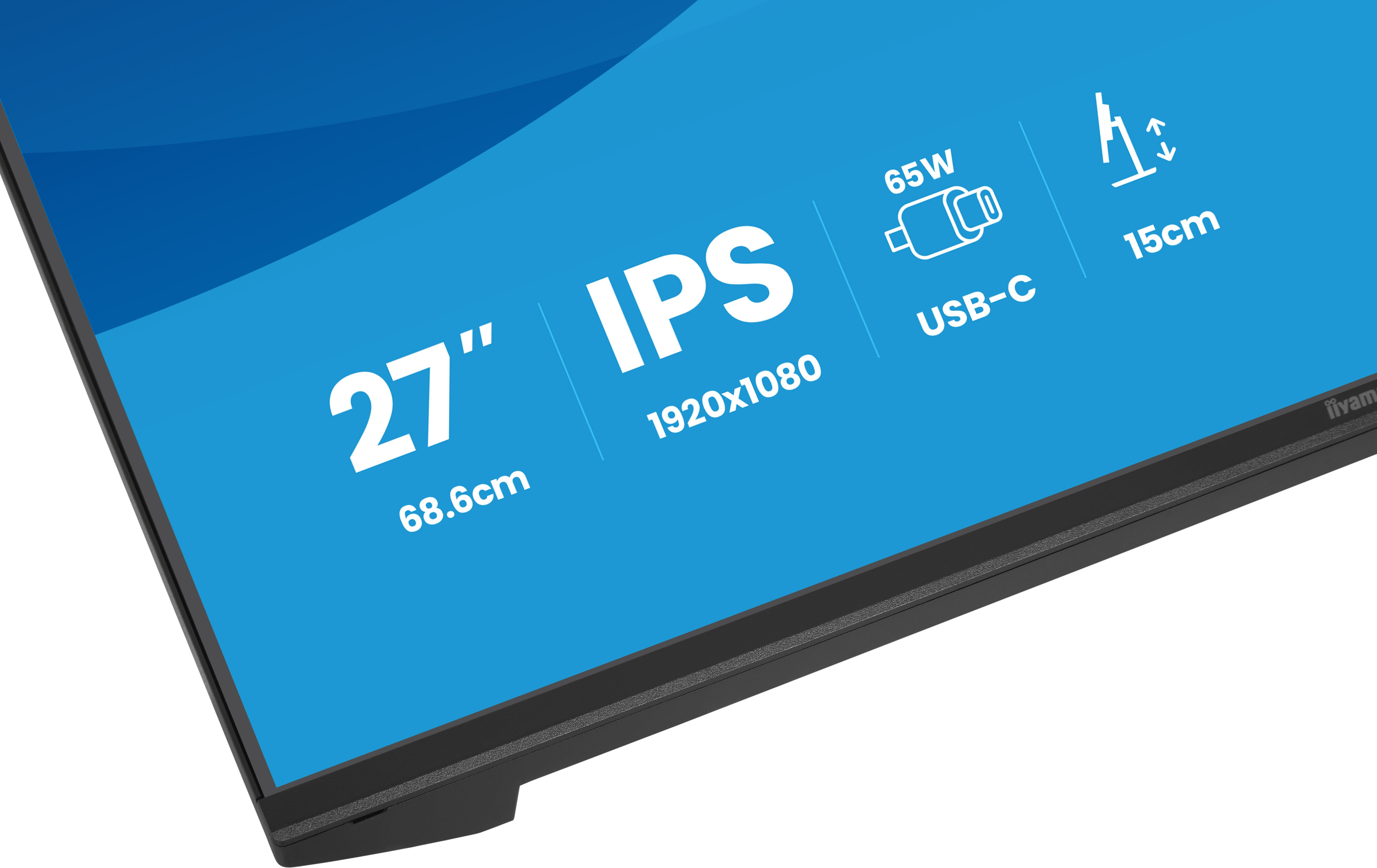 iiyama ProLite XB2797HSN-B1 Monitor 68.6cm (27") Full HD, IPS, 1ms, HDMI, Displayport, USB-C