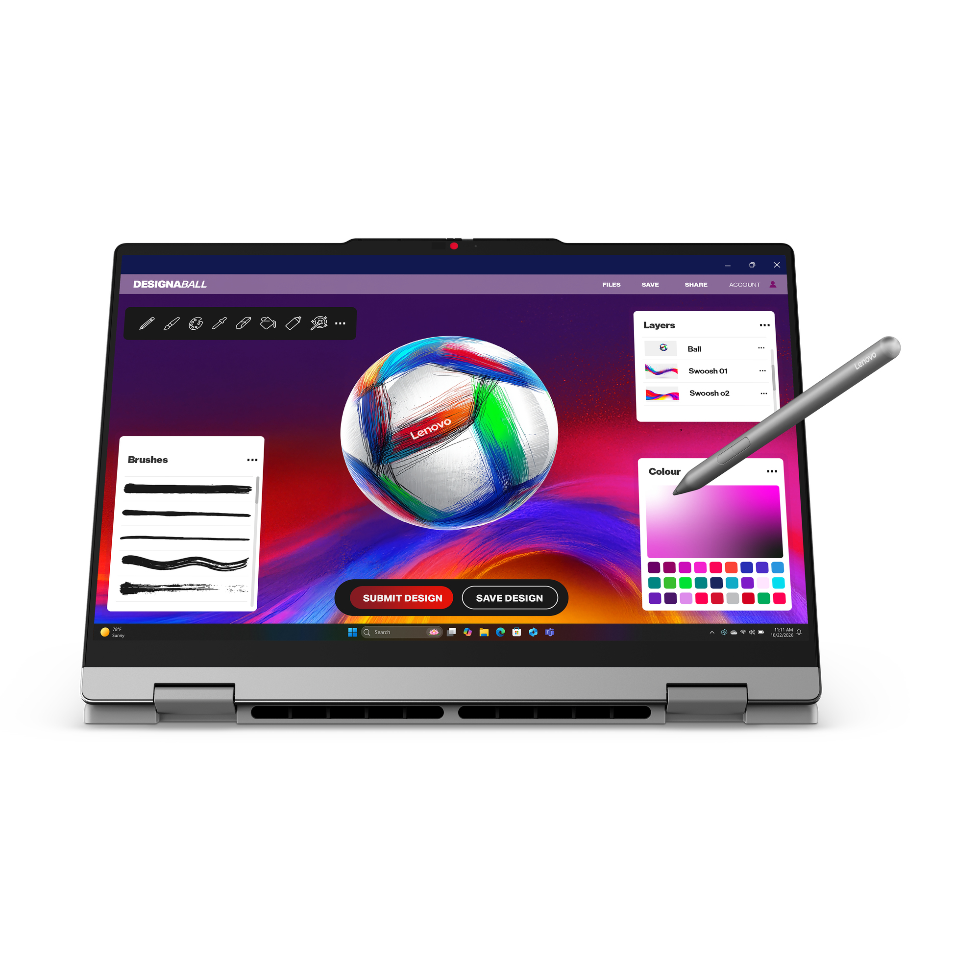 Lenovo IdeaPad 5 2-in-1 14AGP11 83UH - Flip-Design - AMD Ryzen AI 7 445 / 2 GHz - Win 11 Home - Rade