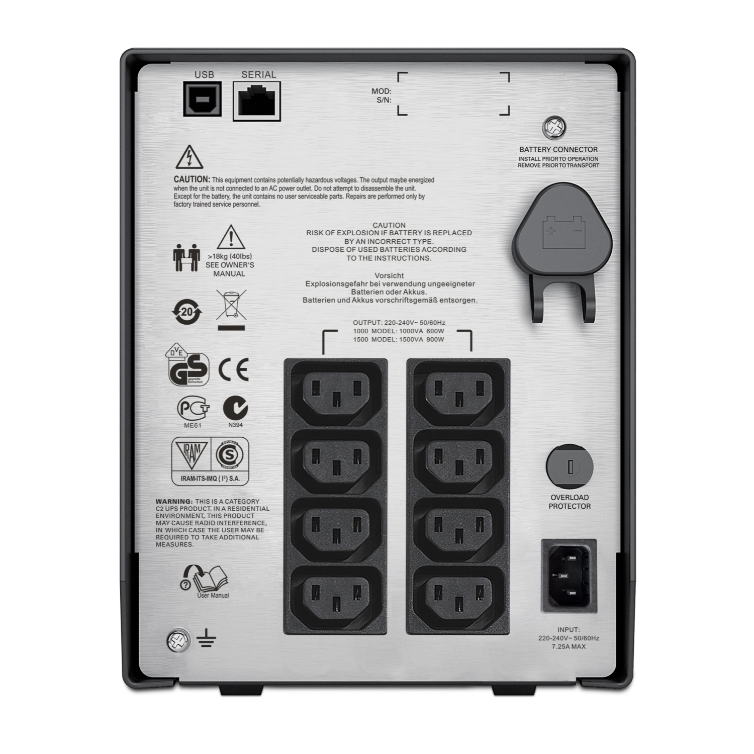 APC Smart-UPS C 1000VA LCD - USV - Wechselstrom 230 V