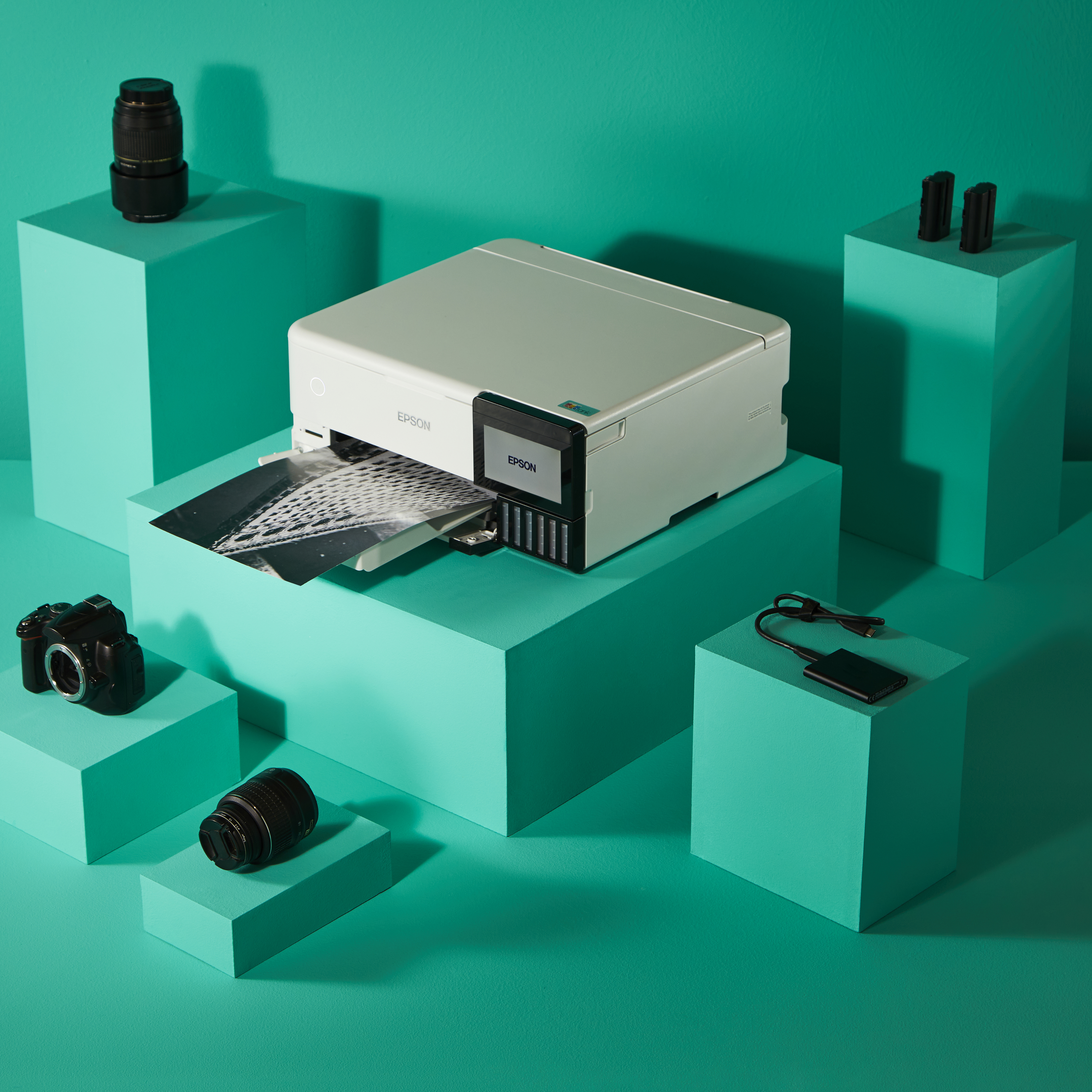 Epson EcoTank ET-8500 - Multifunktionsdrucker - Farbe - Tintenstrahl - wiederbefüllbar - A4/Letter (