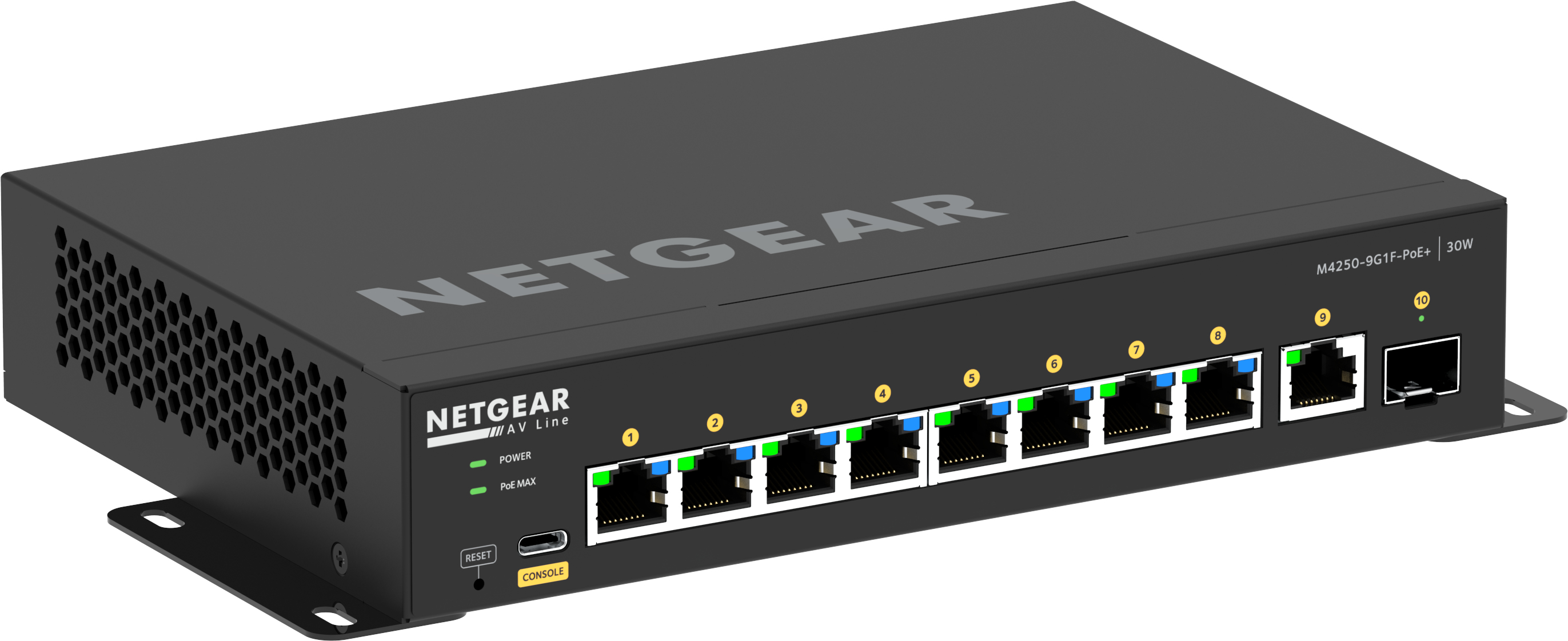Netgear GSM4210PD-100EUS, Managed, L2/L3, Gigabit Ethernet (10/100/1000), Vollduplex, Power over Eth