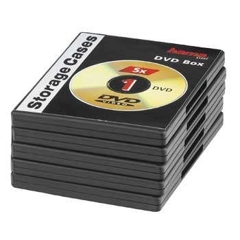 Hama DVD Jewel Case - Schwarz (Packung mit
