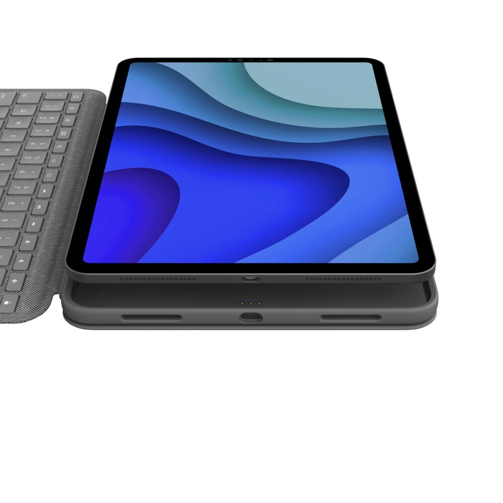 Logitech Folio Touch - Tastatur und Foliohülle - mit Trackpad - hinterleuchtet - Apple Smart connect