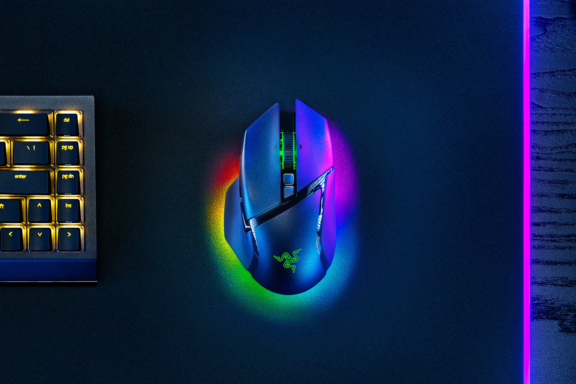 Razer Basilisk V3 pro 35K - Maus - ergonomisch - Für Rechtshänder - optisch - 11 Tasten - kabellos,