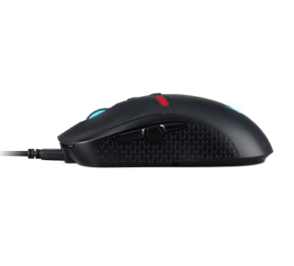 Acer Predator Cestus 350, rechts, Optisch, RF Wireless + USB Type-C, 16000 DPI, 0,5 ms, Schwarz