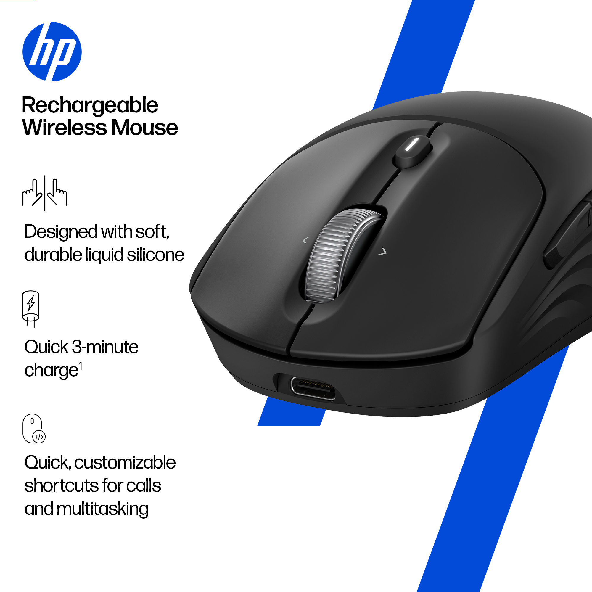 HP 705 - Maus - wiederaufladbar - kabellos