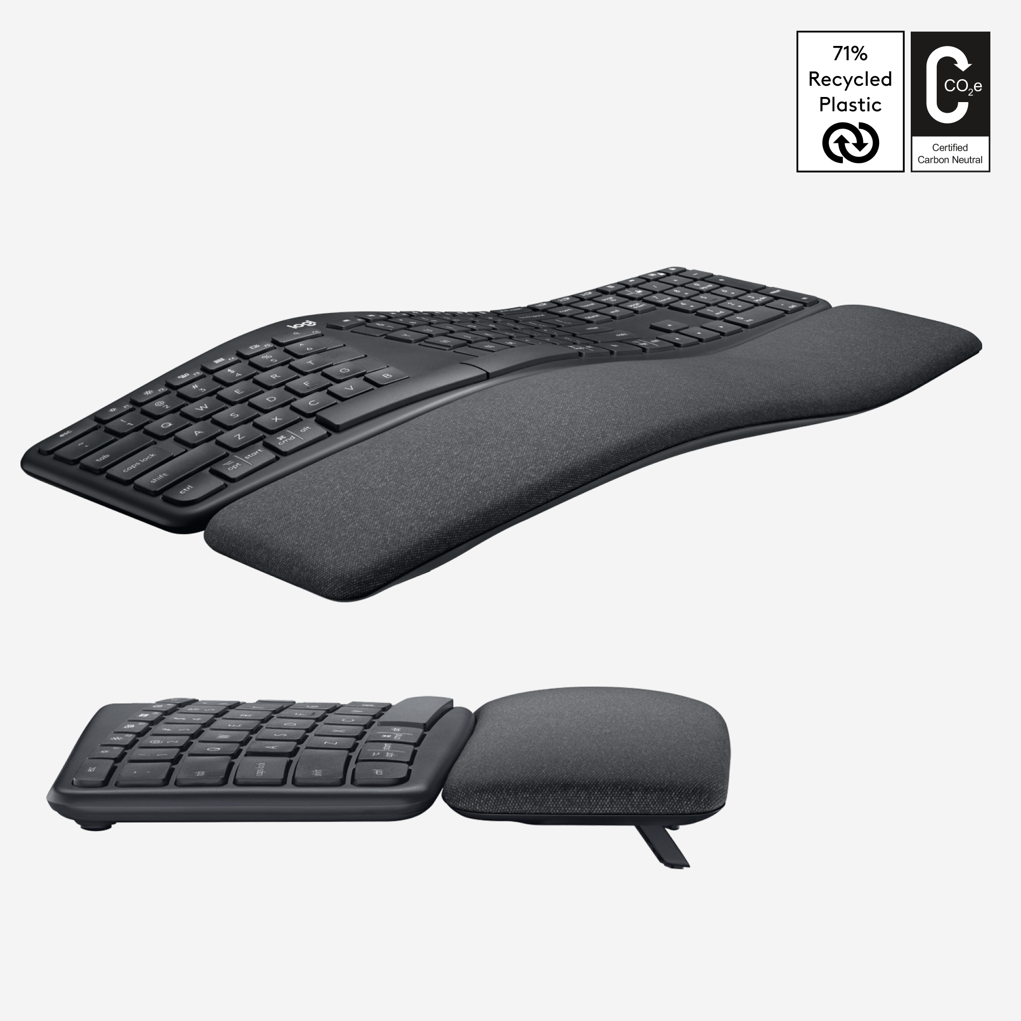 Logitech ERGO K860 - Tastatur - kabellos - 2.4