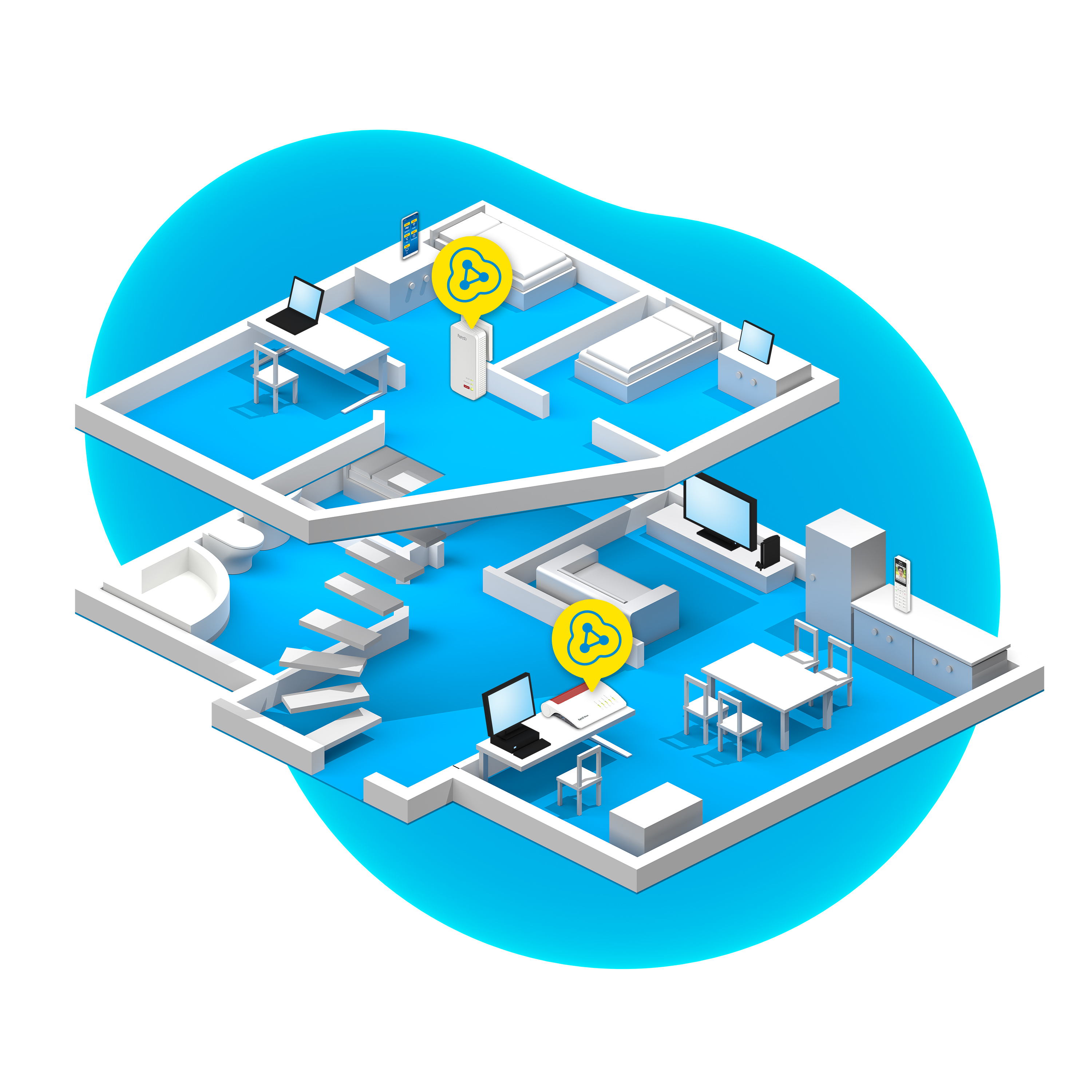 AVM FRITZ!Powerline 1240 AX WLAN