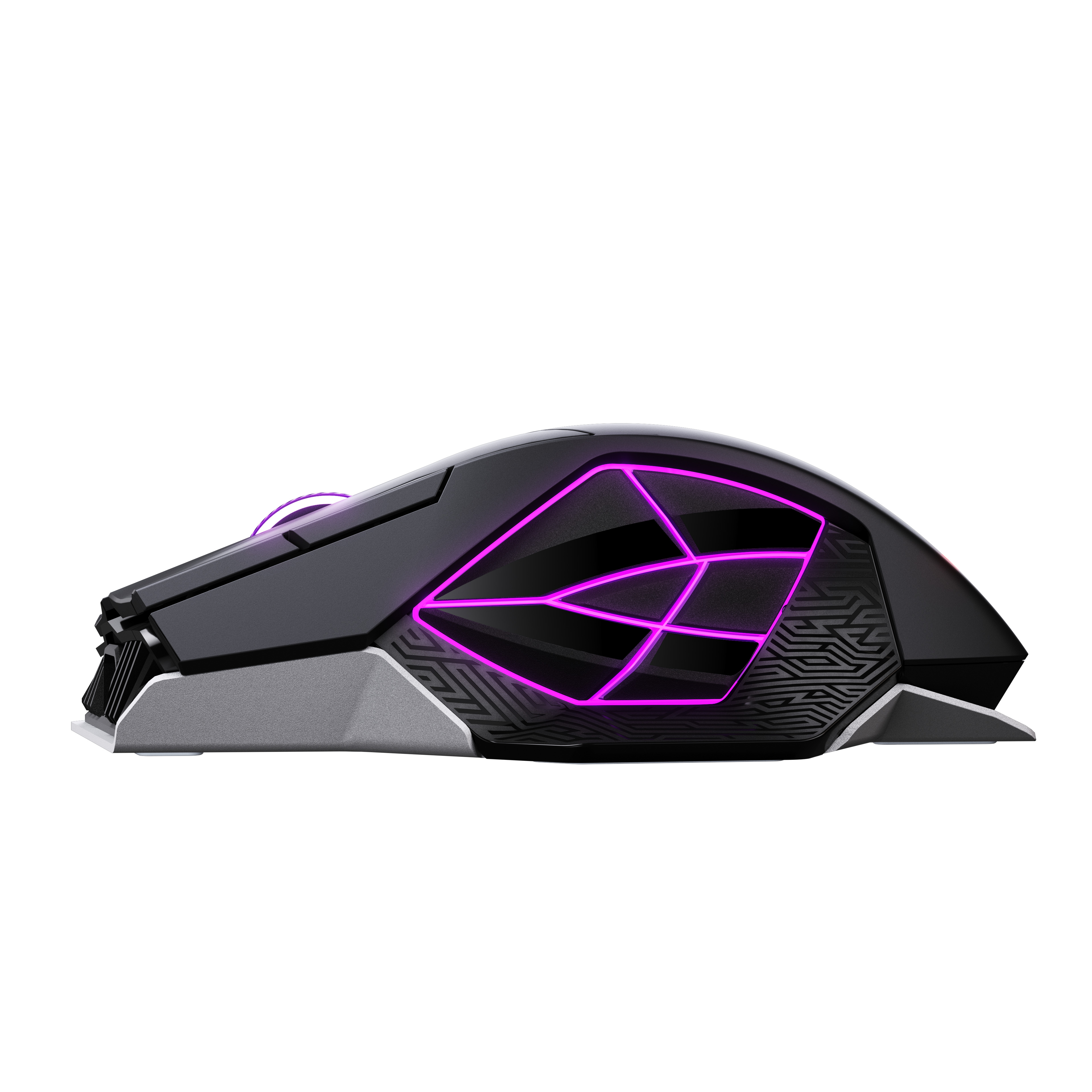 ASUS ROG Spatha X 65K, Rechts, Optisch, RF Wireless + Bluetooth + USB Type-A, 65000 DPI, Schwarz