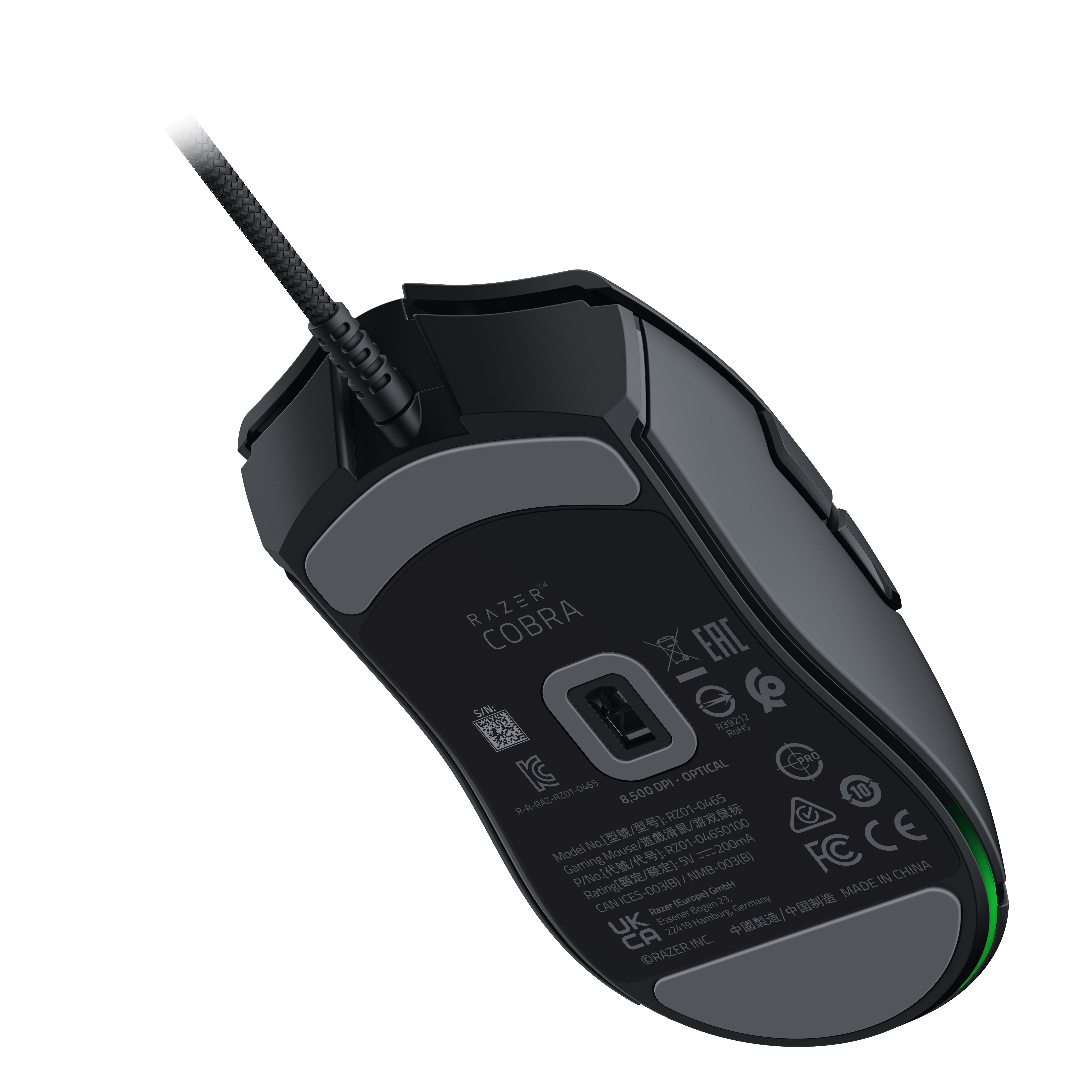 Razer Cobra - Maus - leicht - Für Rechtshänder