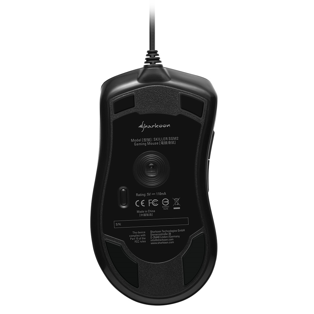 Sharkoon SKILLER SGM2 - Maus - optisch - 6 Tasten