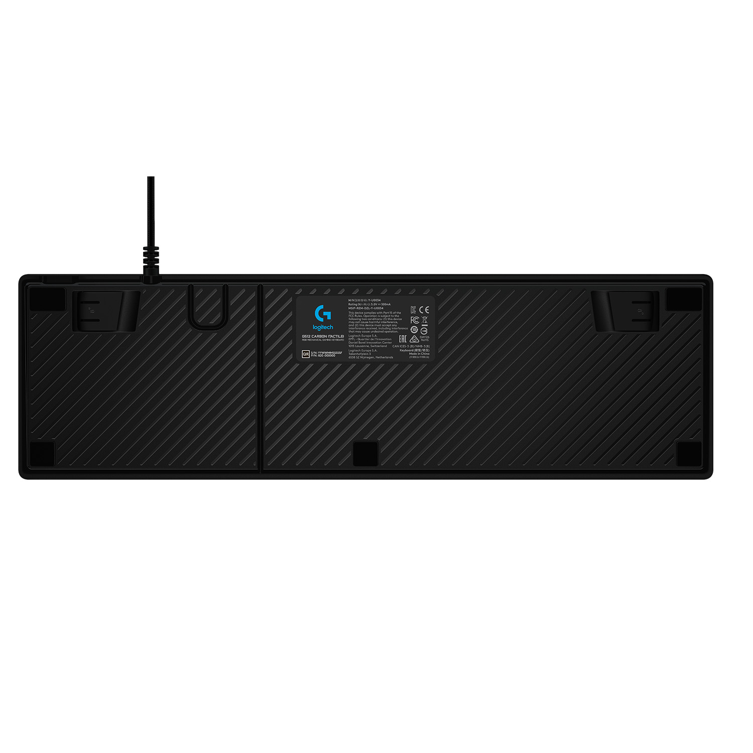 Logitech G G512 CARBON LIGHTSYNC RGB Mechanical Gaming Keyboard with GX Brown switches, Kabelgebunde