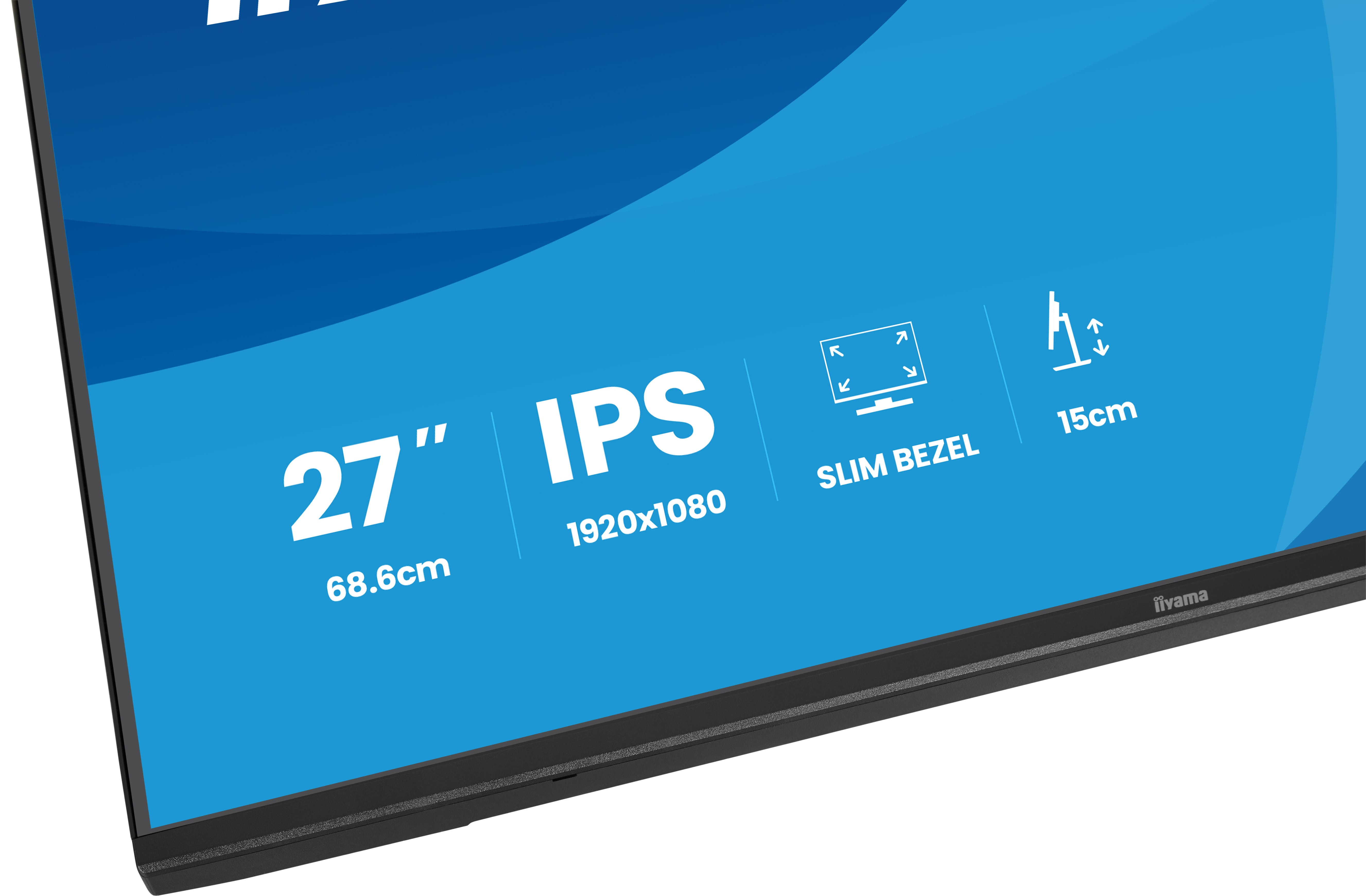 iiyama ProLite XB2797HSU-B1 Monitor 68.6cm (27") Full HD, IPS, 4ms, HDMI, Displayport, USB-C, USB