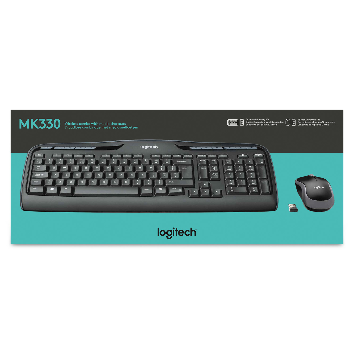 Logitech Wireless Combo MK330 - Tastatur-und-Maus-Set
