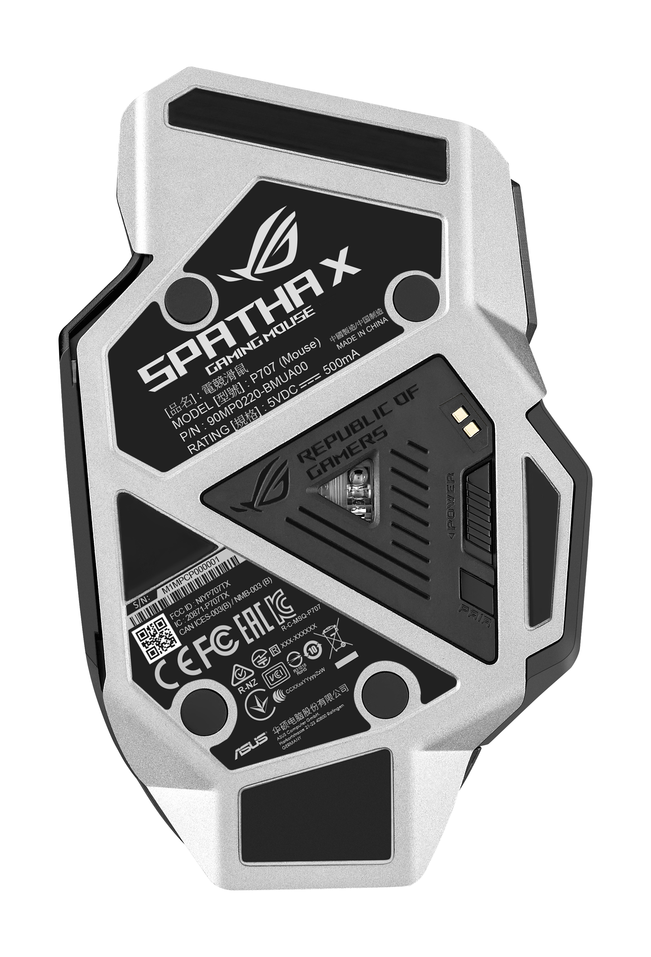 ASUS ROG Spatha X - Maus - Für Rechtshänder