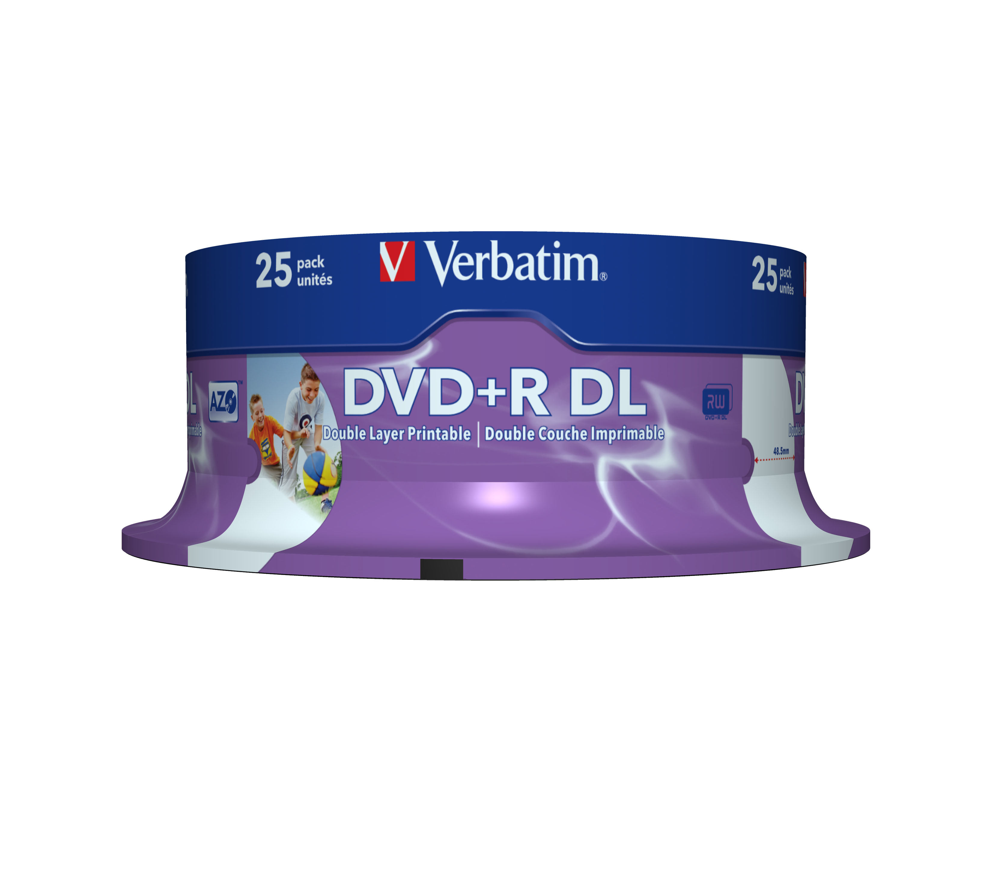 Verbatim 25 x DVD+R DL - 8.5 GB 8x - breite