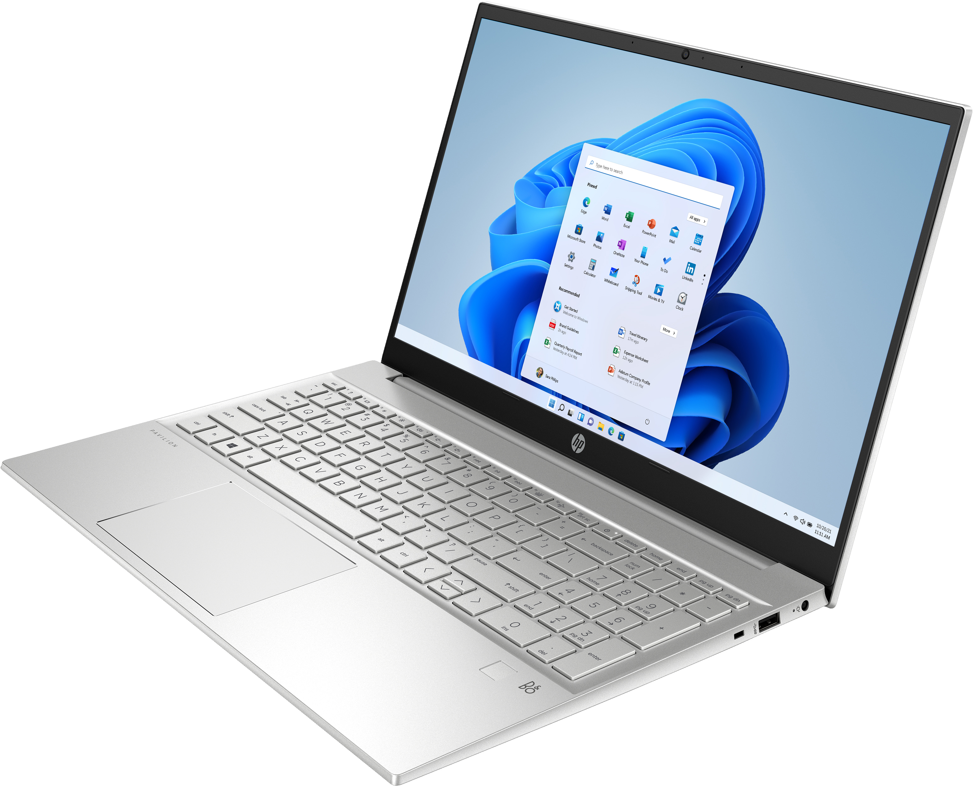 HP Pavilion 15-eh3180ng, AMD Ryzen? 7, 39,6 cm (15.6"), 1920 x 1080 Pixel, 16 GB, 512 GB, Windows 11