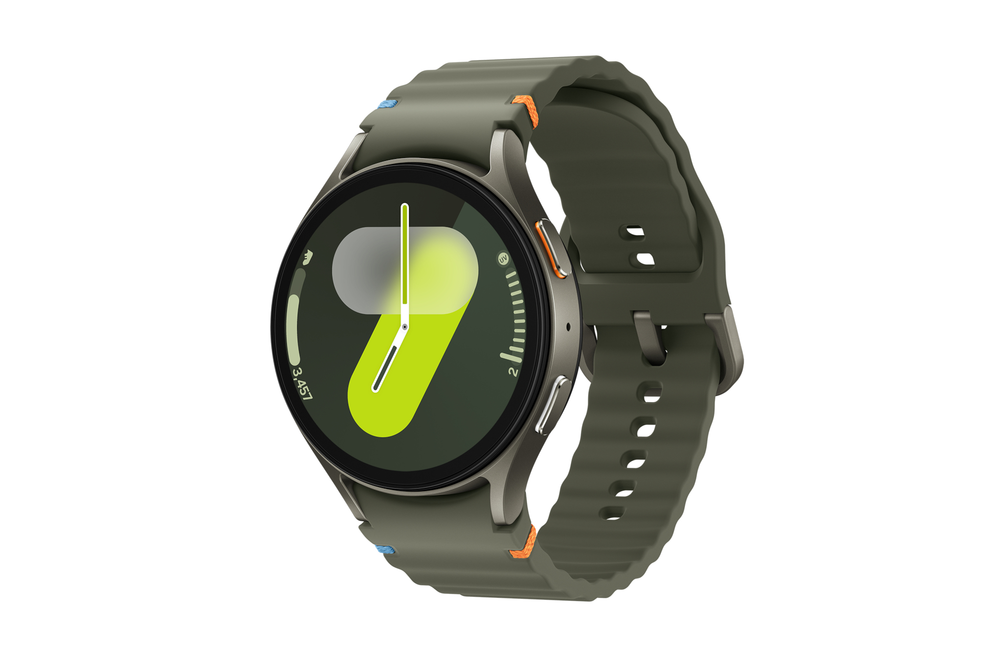 Samsung Galaxy Watch7 - 44 mm - intelligente Uhr mit Sportband - Gummi - Bandgröße: M/L - Anzeige 3.