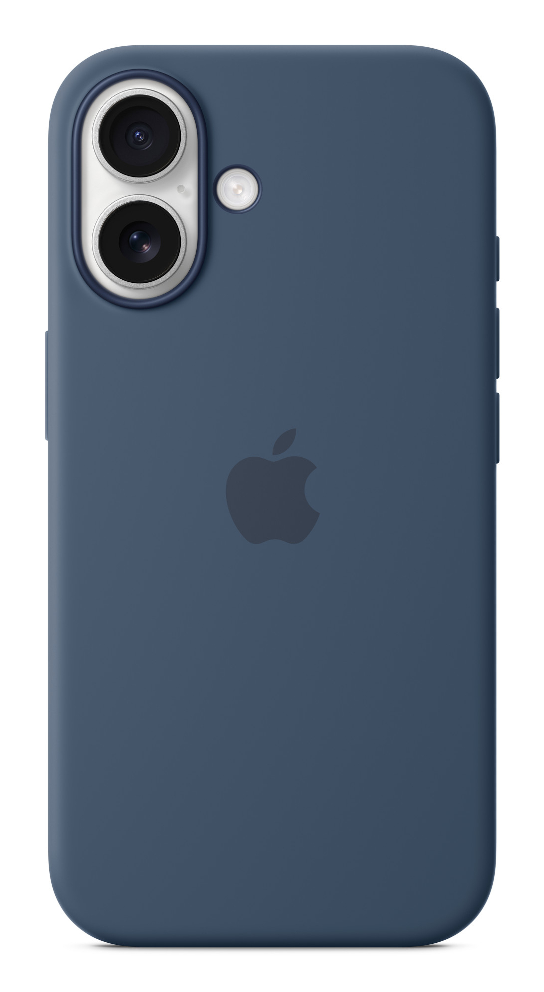 Apple iPhone 16 Silikon Case mit MagSafe ? Denim, Cover, Apple, iPhone 16, 15,5 cm (6.1"), Blau