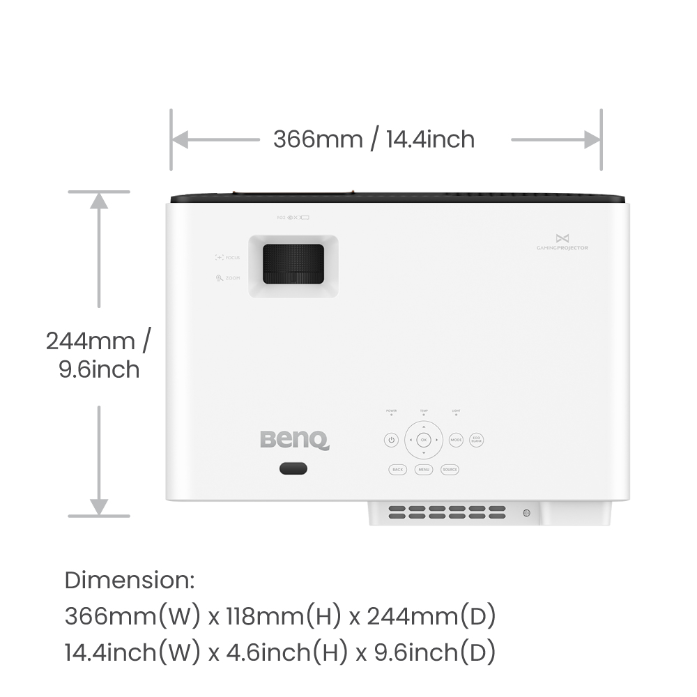 BenQ X500i - DLP-Projektor - 4-Farben RGB LED