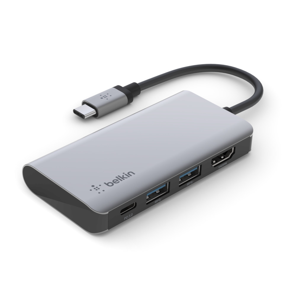 Belkin CONNECT 4-in-1 - Multiport-Hupadapter