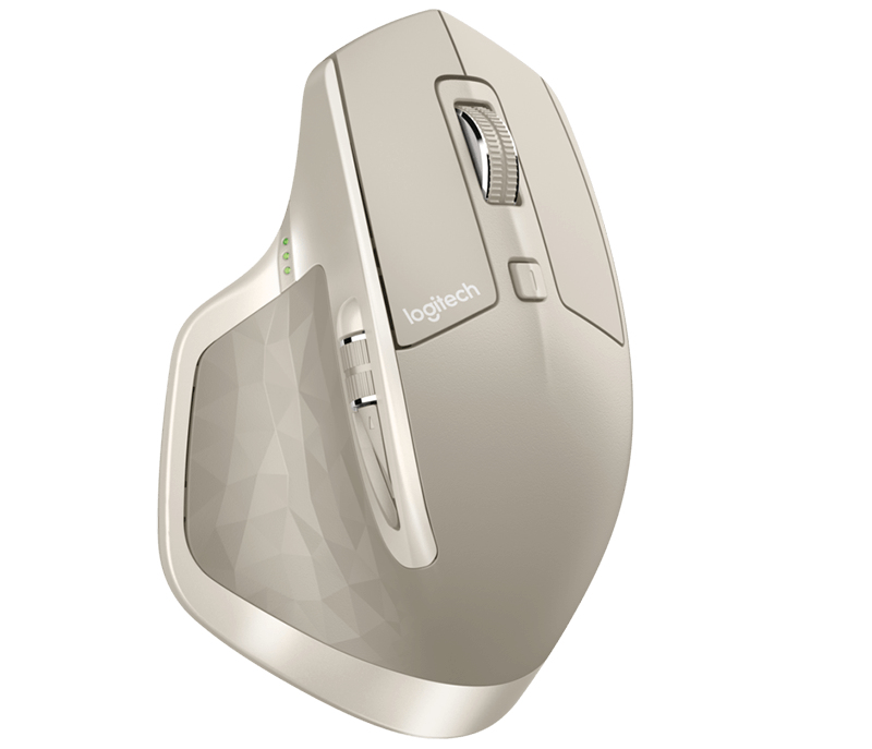 Logitech MX Master, rechts, Laser, RF Wireless + Bluetooth, 1000 DPI, Grau