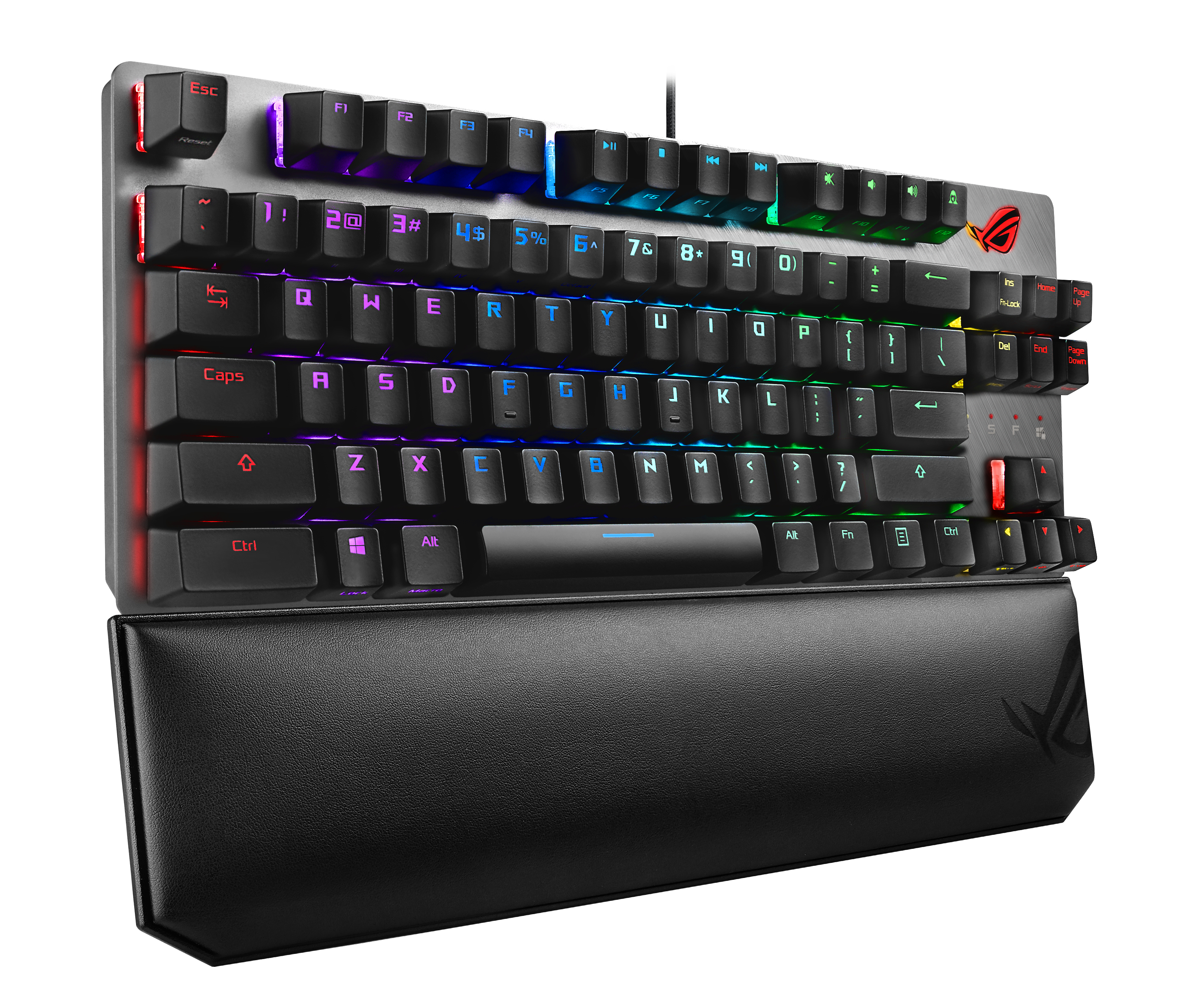 ASUS ROG Strix Scope NX TKL Deluxe, 80%, Kabelgebunden, USB, Mechanischer Switch, RGB-LED, Schwarz,