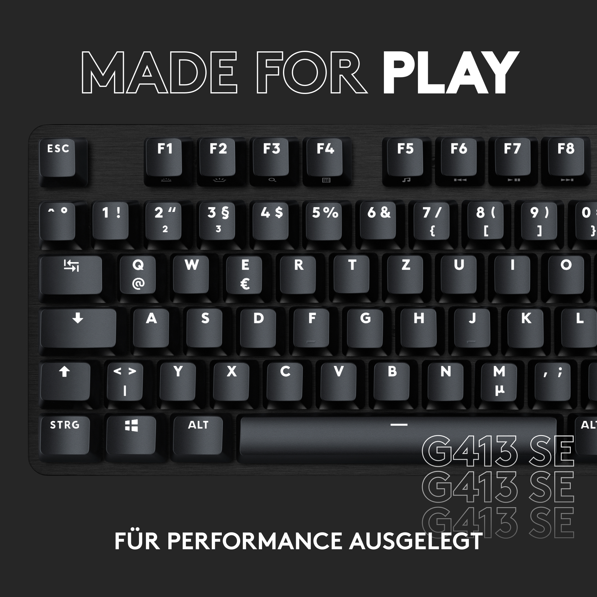Logitech G G413 SE, Kabelgebunden, USB, Mechanischer Switch, QWERTZ, LED, Schwarz