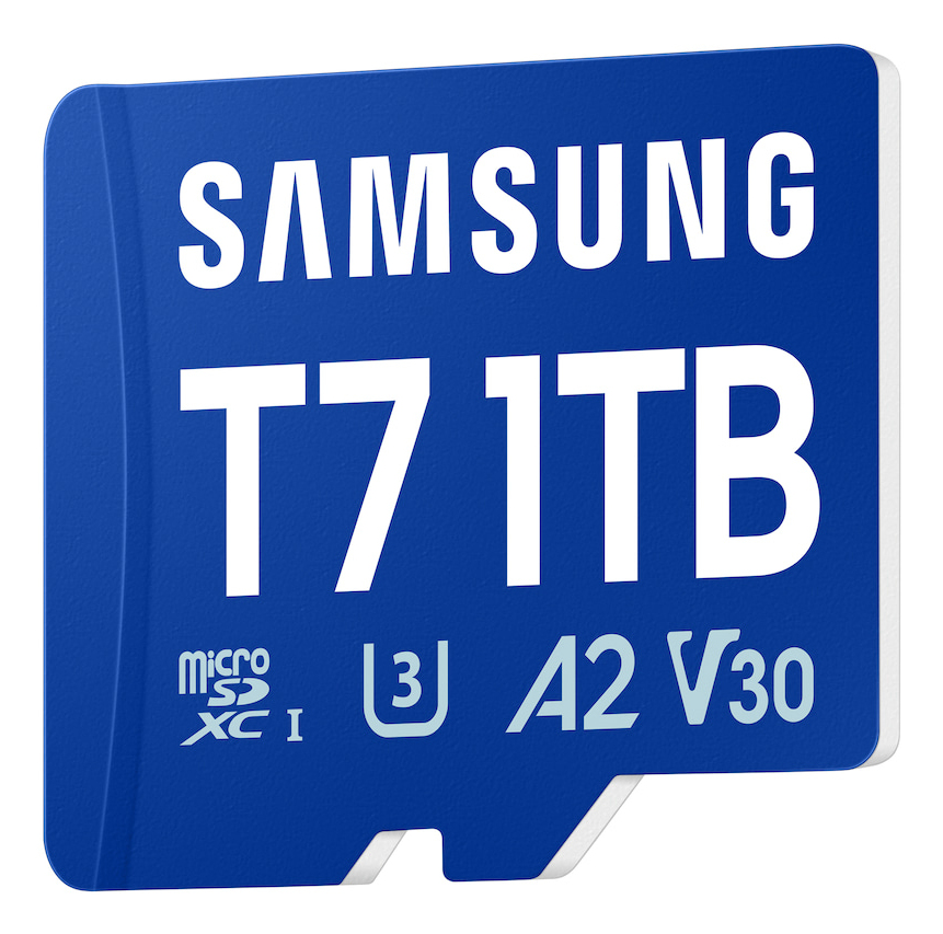 Samsung T7, 1 TB, MicroSDXC, UHS-I, 170 MB/s, Class 3 (U3), V30