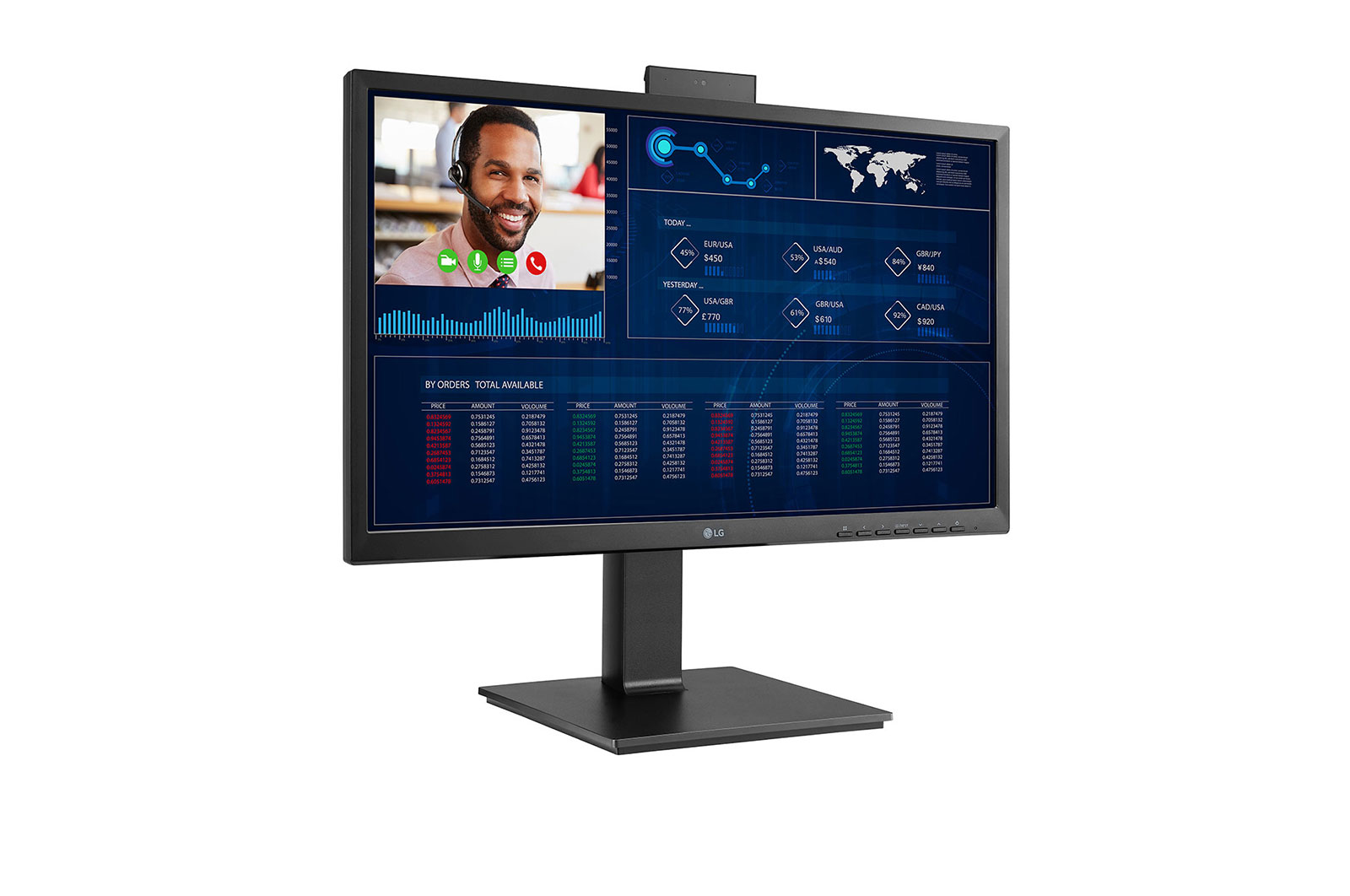LG 24CQ651I-6P, 60,5 cm (23.8"), Full HD, Intel® Pentium®, 8 GB, 16 GB, Schwarz