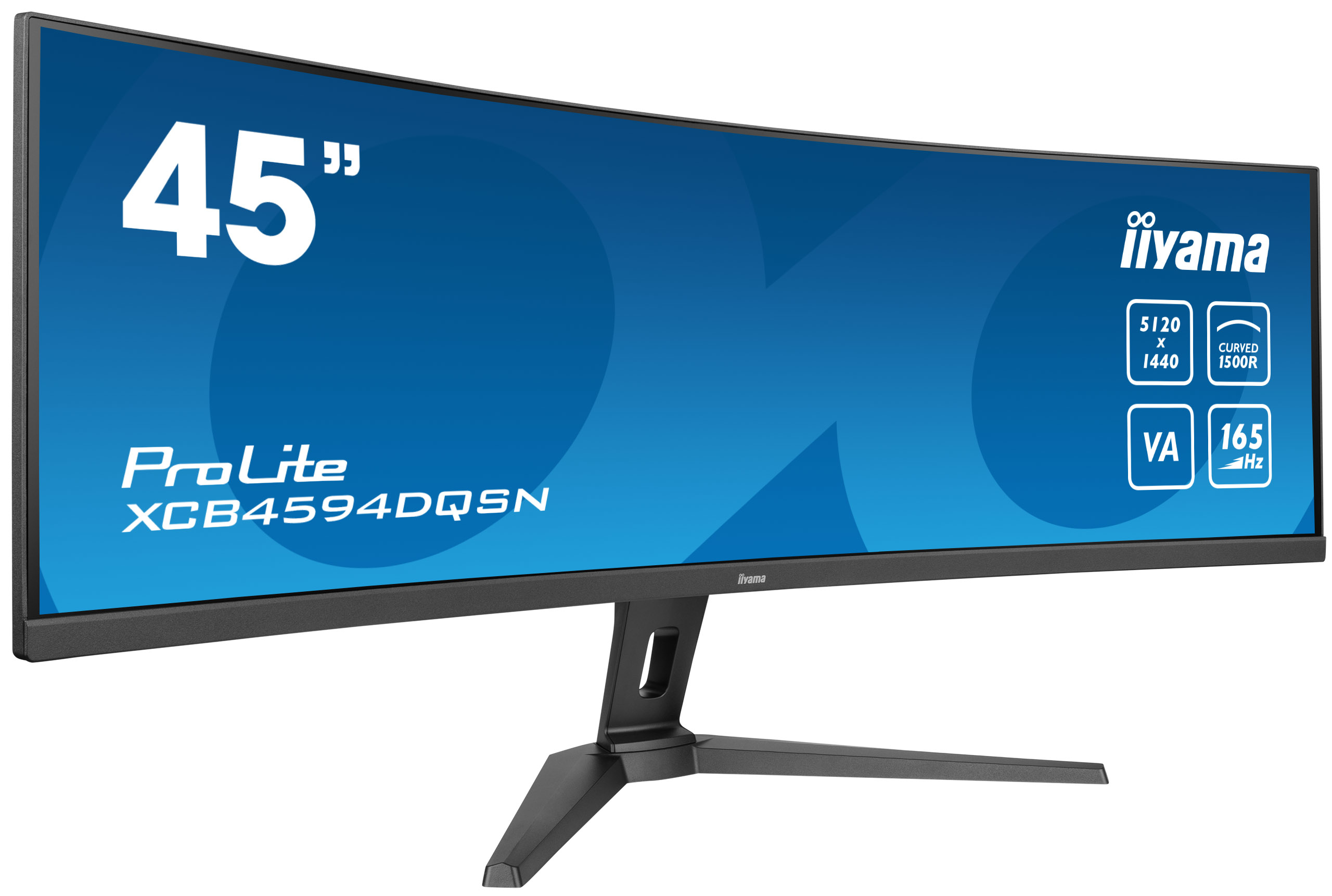 iiyama ProLite XCB4594DQSN-B1 Curved-Monitor 113cm (44.5") DQHD, VA, 0.8ms, HDMI, DP, USB, RJ45