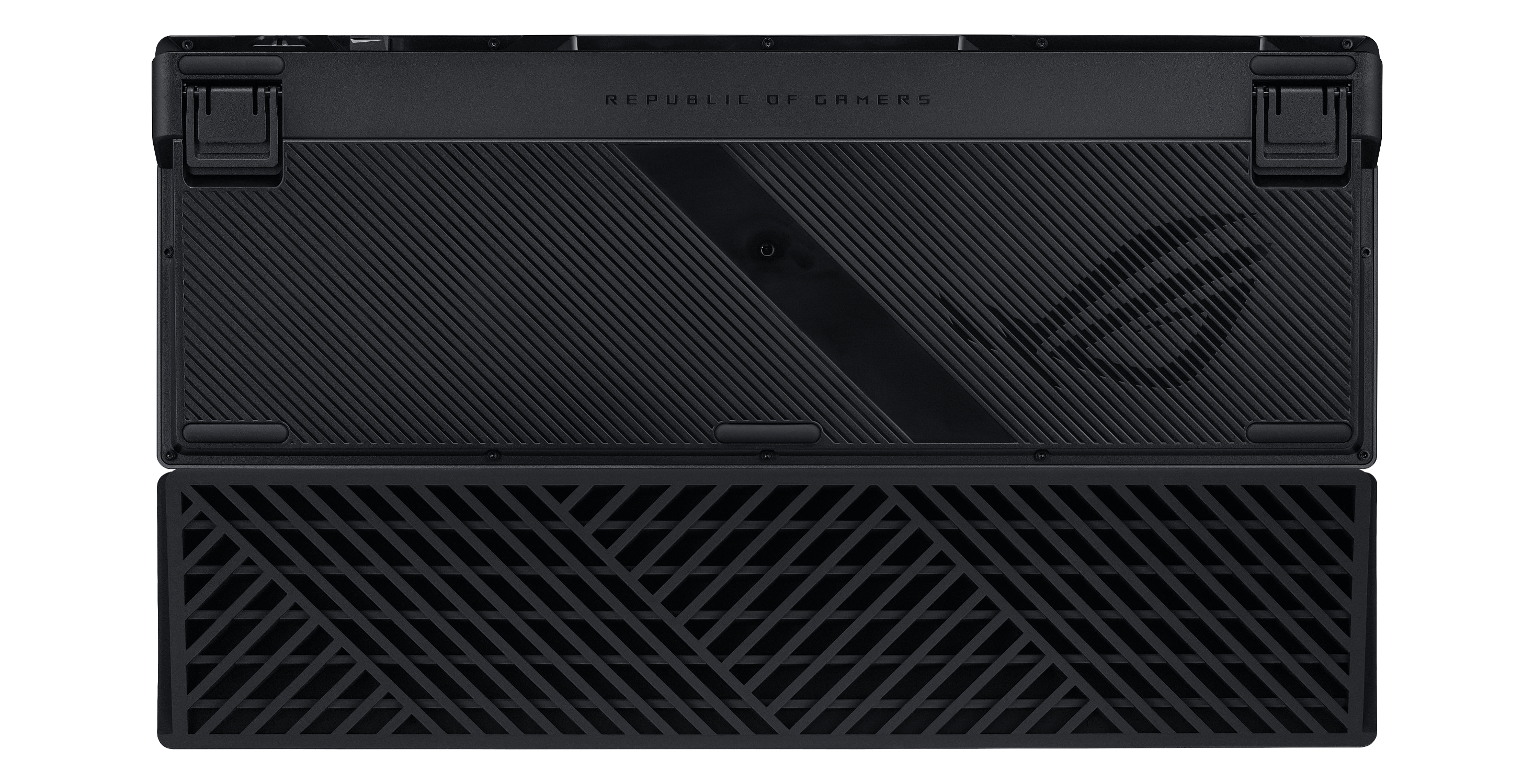 ASUS ROG Azoth 96 HE, Verkabelt & Kabellos, USB + RF Wireless + Bluetooth, Magnetic-mechanical key s