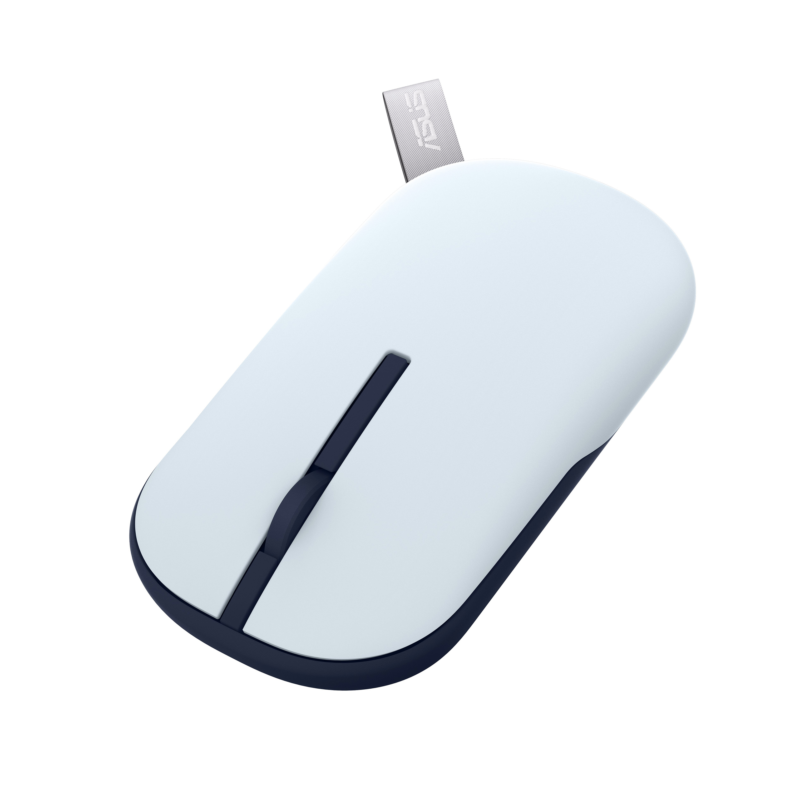 ASUS MD100 - Maus - rechts- und linkshändig - optisch - kabellos - 2.4 GHz, Bluetooth 5.0 LE - kabel