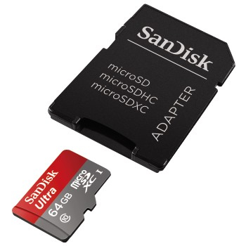 SanDisk Ultra - Flash-Speicherkarte (microSDXC-an-SD-Adapter