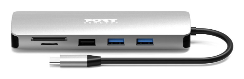 PORT Designs DOCKING TYPE C 9 IN 1 - 1 x 4K HDMI - PD 85W - RETAIL BtoC ONLY