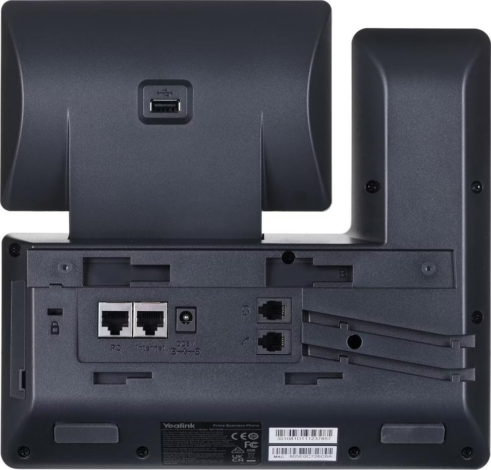 Yealink SIP-T54W - VoIP-Telefon - mit Bluetooth-Schnittstelle mit Rufnummernanzeige