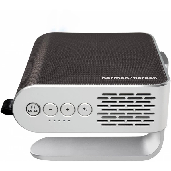 ViewSonic M1+, 300 ANSI Lumen, DLP, WVGA (854x480), 120000:1, 16:9, 609,6 - 2540 mm (24 - 100 Zoll)