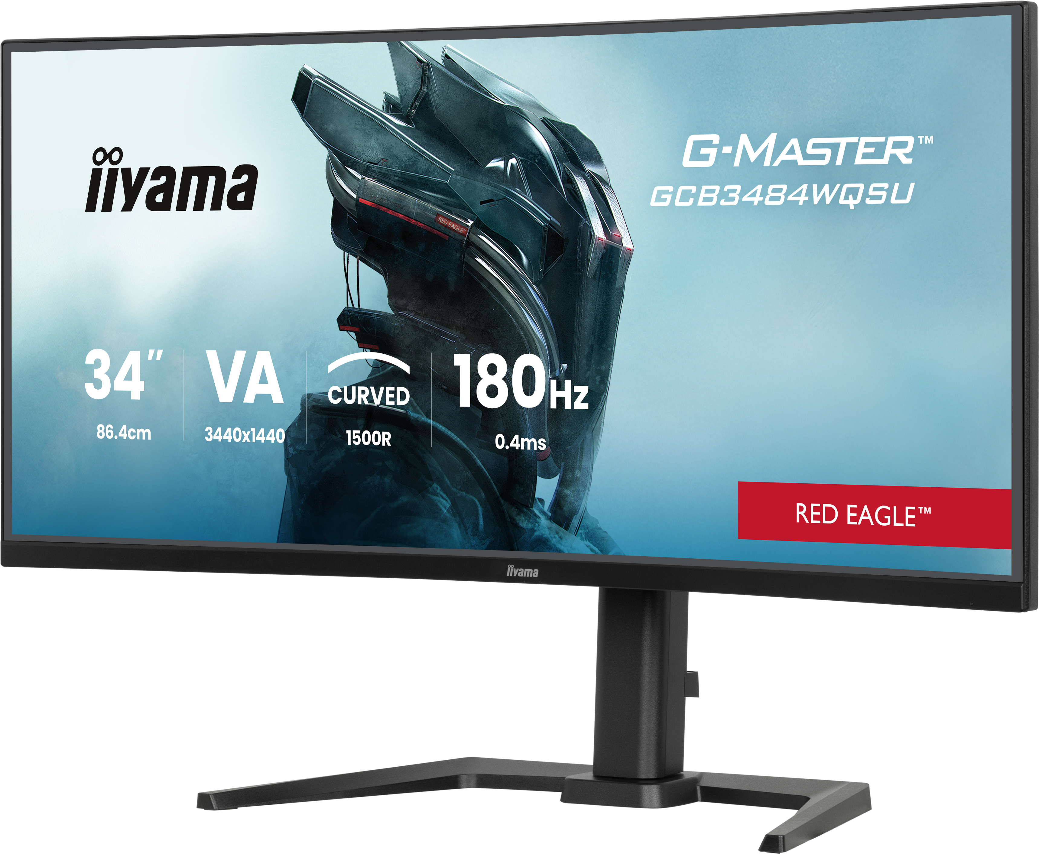 Iiyama G-MASTER Red Eagle GCB3484WQSU-B1 - LED-Monitor - Gaming - gebogen - 86.4 cm (34")