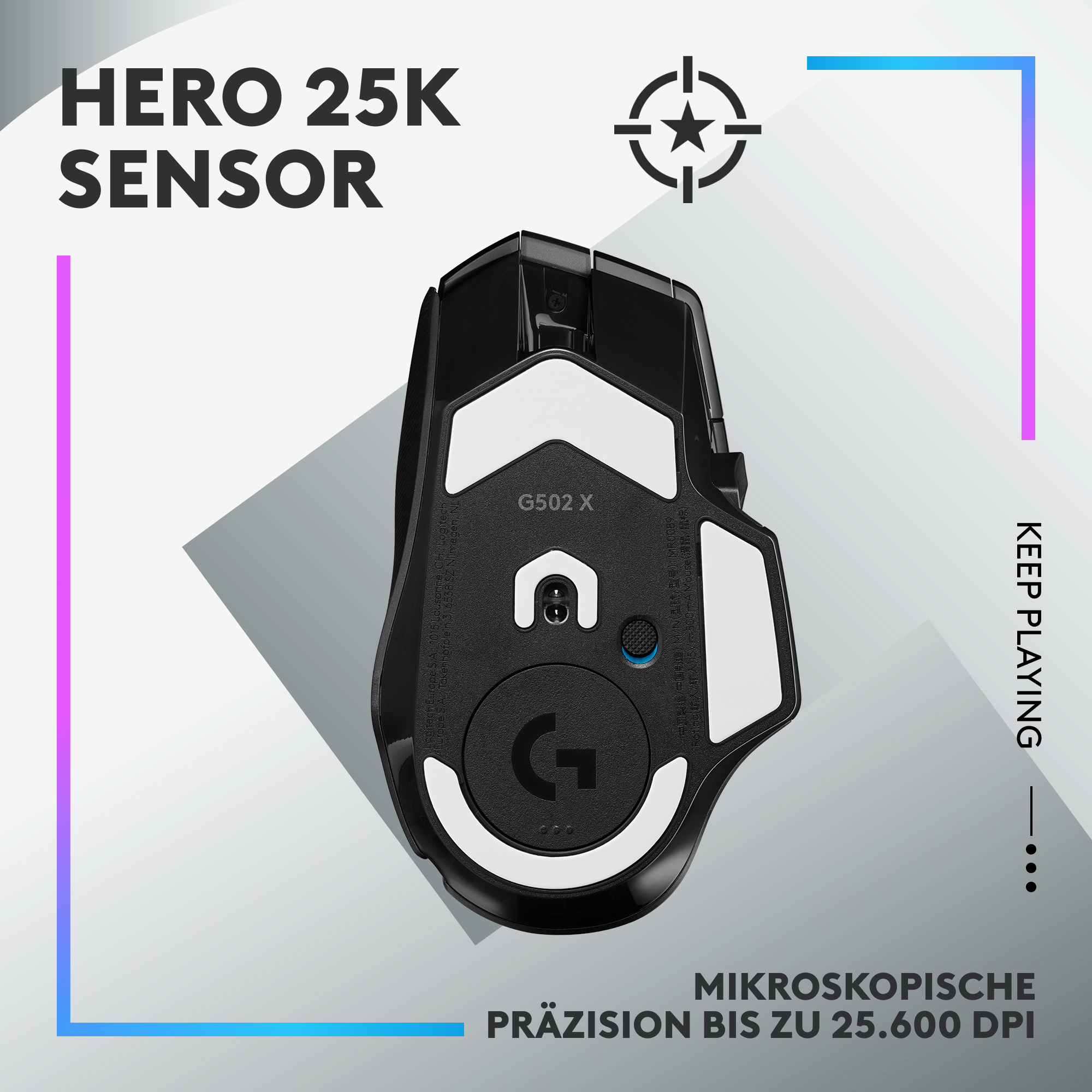 Logitech G G502 X PLUS - Maus - optisch - 11 Tasten