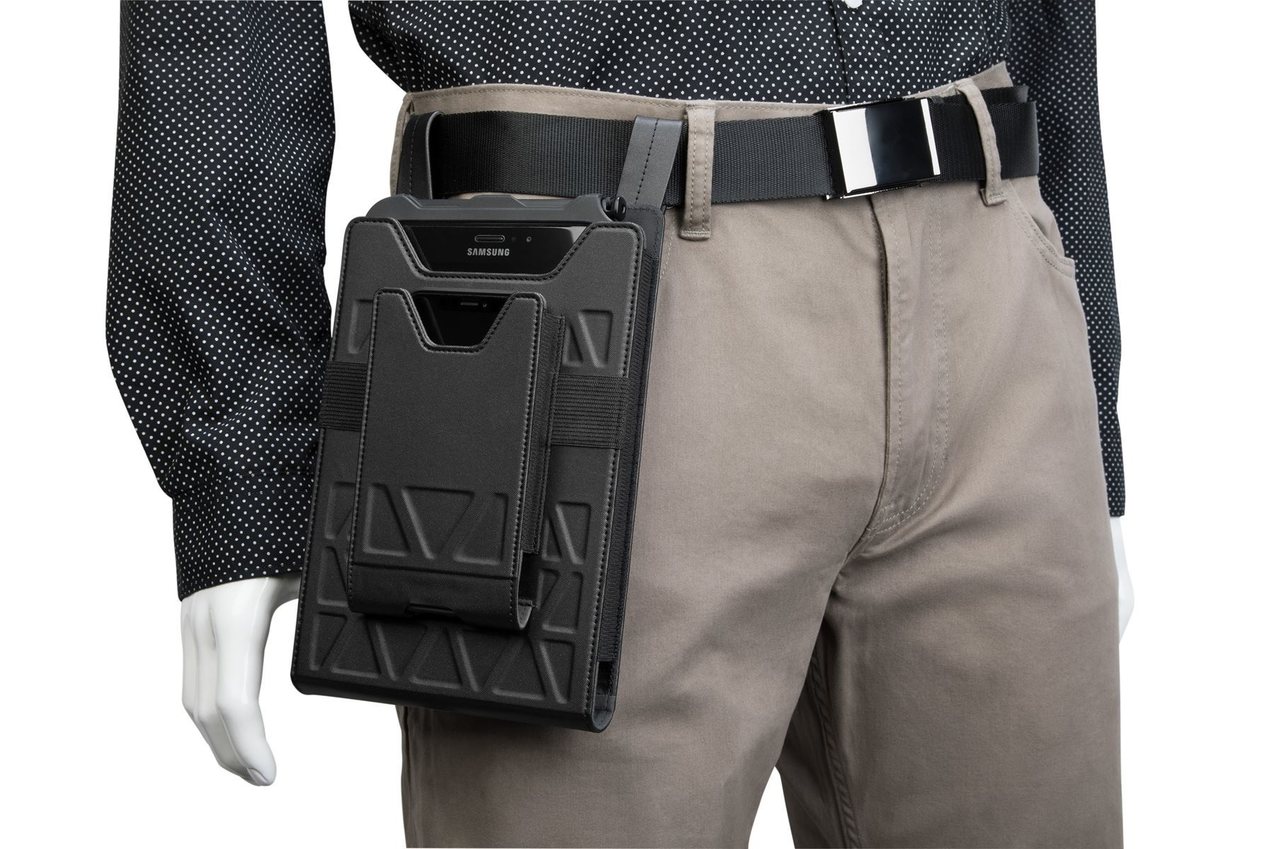 Targus Field-Ready Universal - Umhängetasche für Tablet - Polyurethan, Kunstleder - Schwarz - 17.8 c