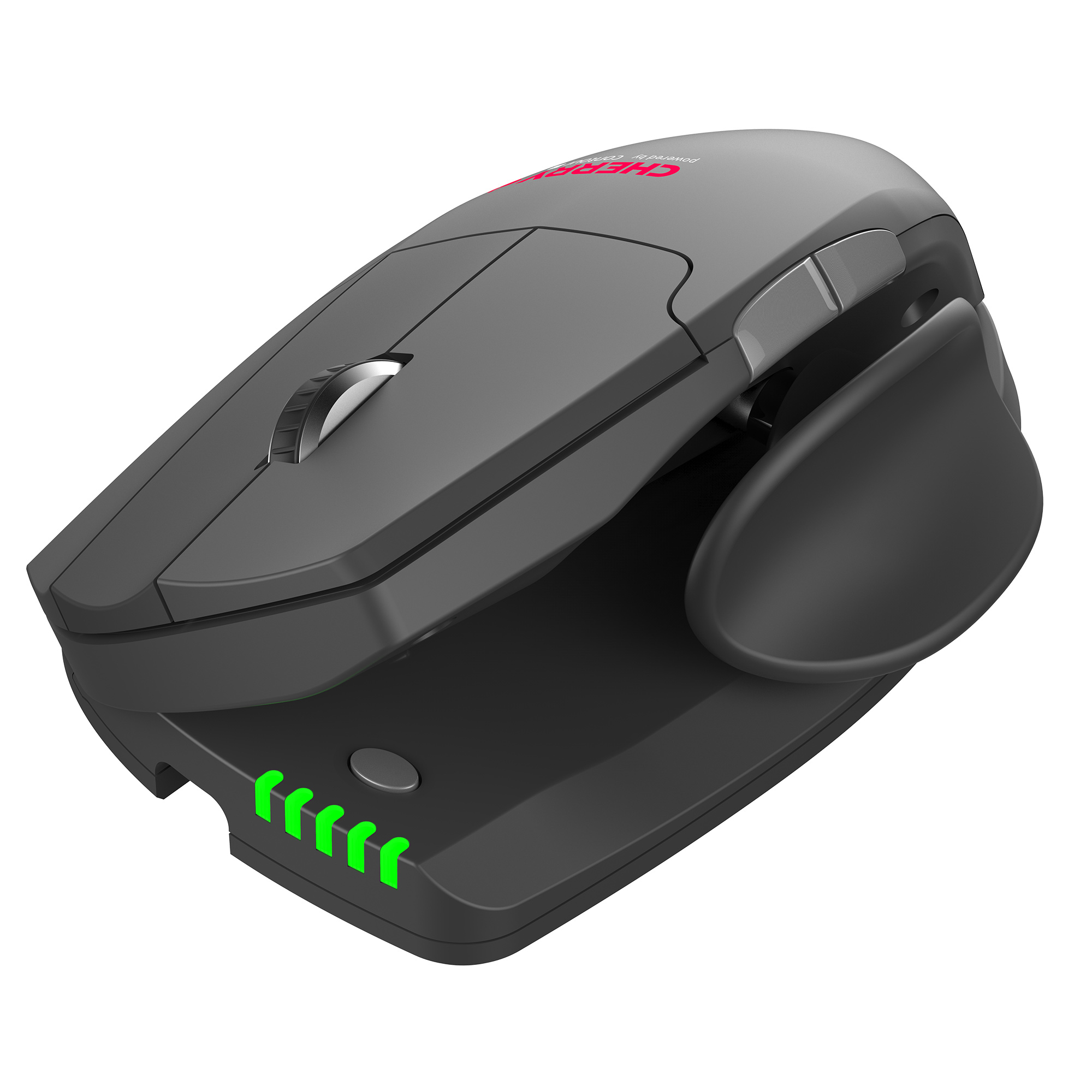 Cherry UNIMOUSE?, rechts, Optisch, RF Wireless, 2800 DPI, Schwarz