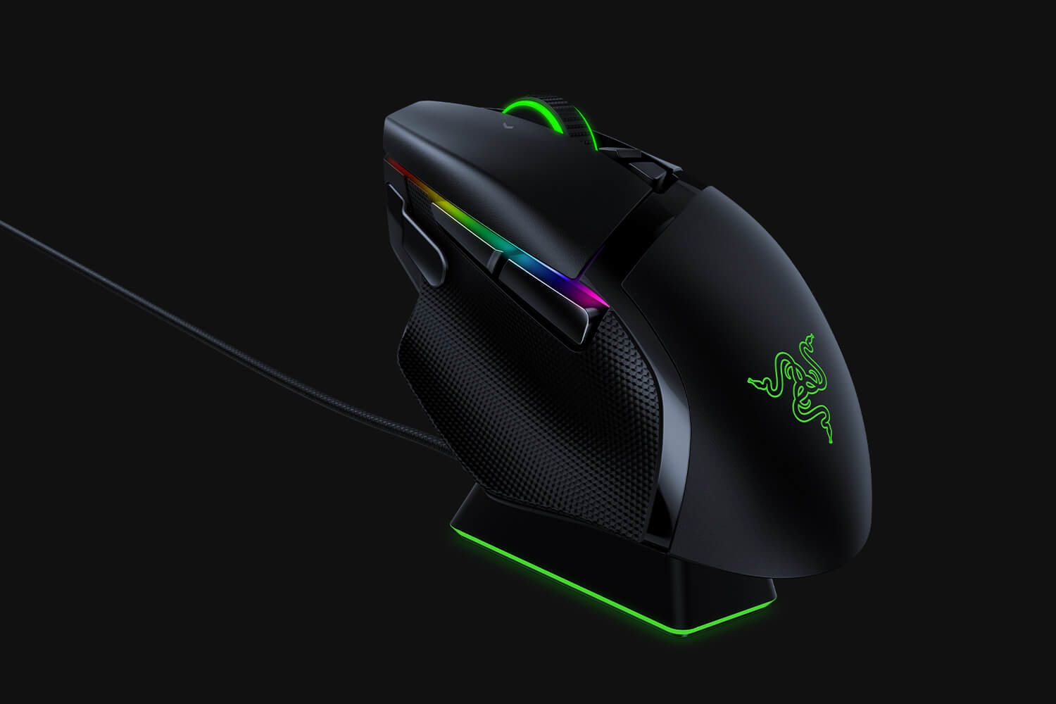 Razer Basilisk Ultimate, rechts, Optisch, 20000 DPI, Schwarz