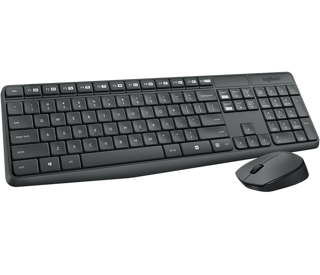 Logitech MK235 - Tastatur-und-Maus-Set - kabellos