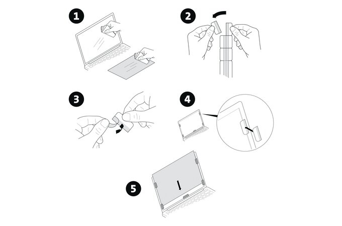 Kensington Blickschutzfilter für Notebook - 2-Wege - abnehmbar - 34.3 cm (13.5")