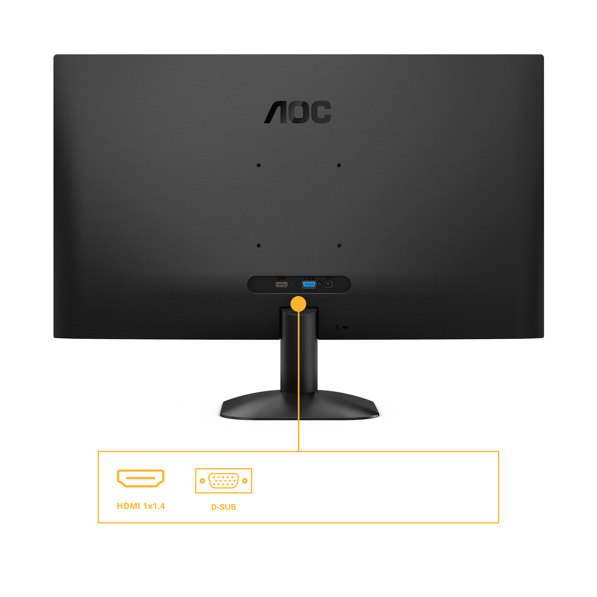 AOC 27B31H Monitor 68.6cm (27") Full HD, IPS, 4ms, HDMI, VGA