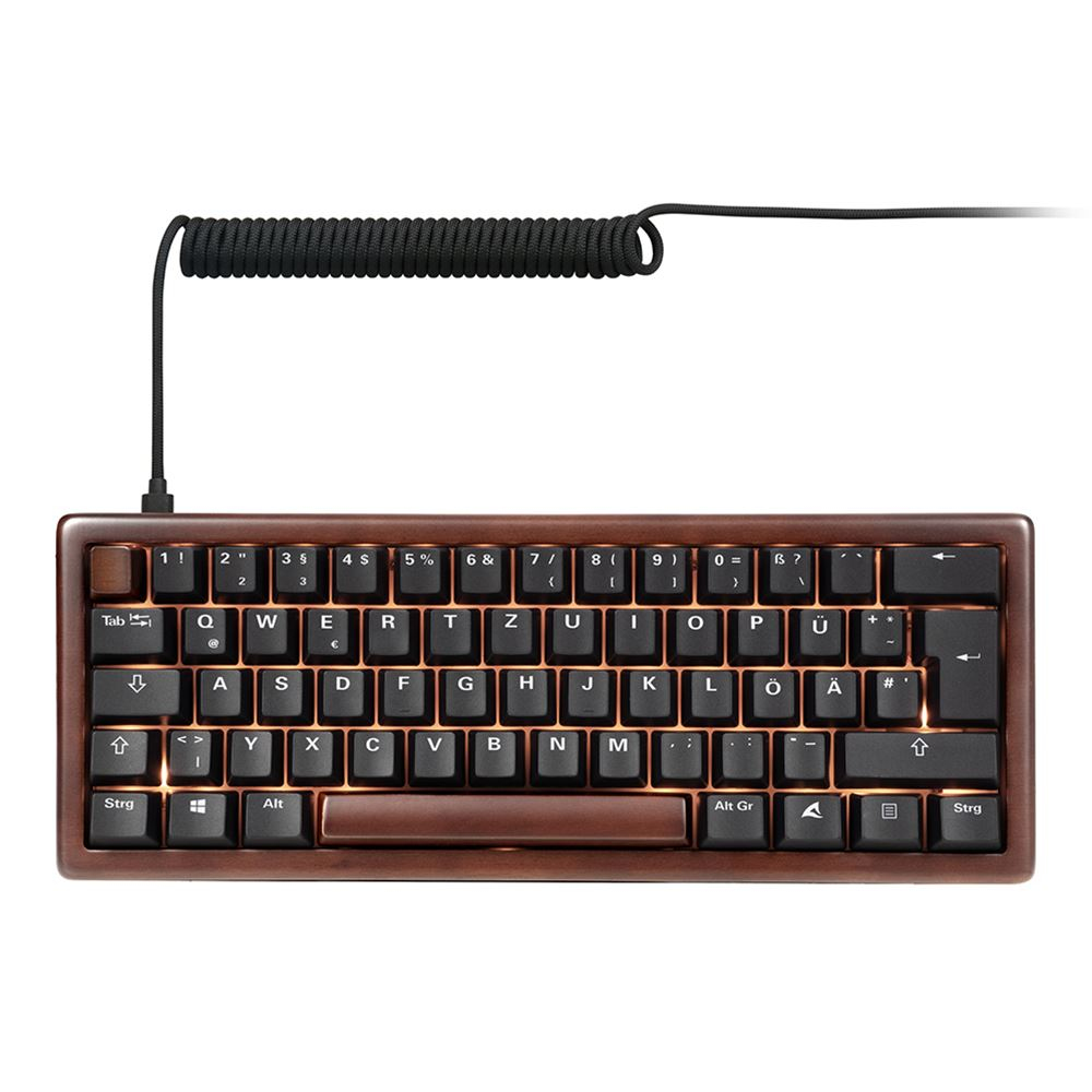 Sharkoon 100068100, 60%, Kabelgebunden, USB, QWERTZ, RGB-LED, Holz