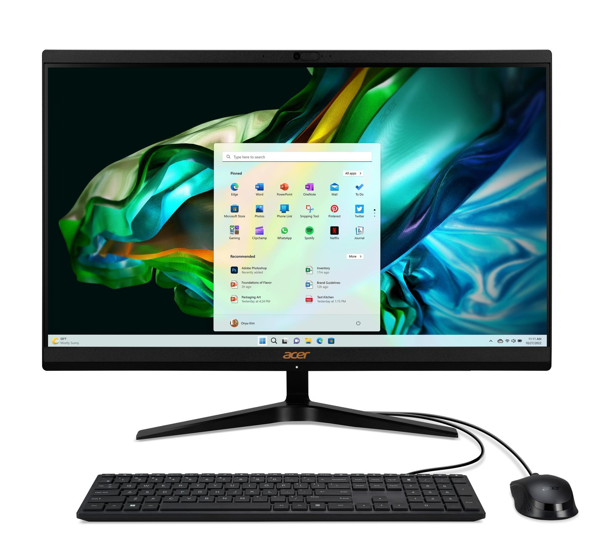 Acer Aspire C 24 C24-1800 - All-in-One (Komplettlösung) - Core i5 12450H / 2 GHz - RAM 16 GB - SSD 1