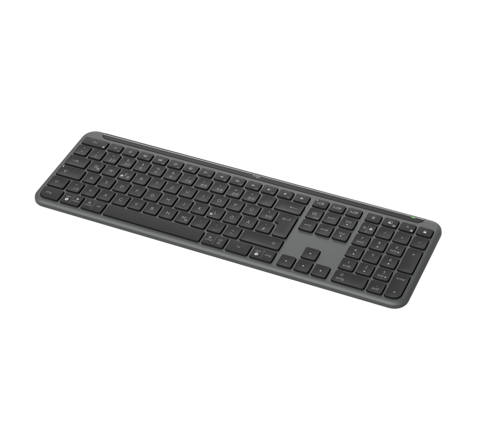 Logitech K950 Signature Slim, Graphite, Logi Bolt, USB/Bluetooth, DE