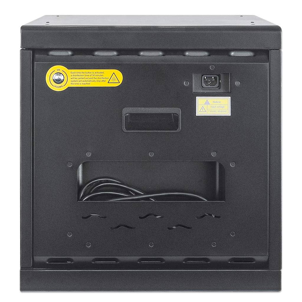 Manhattan 180351, Schrank zur Verwaltung tragbarer Geräte, Schwarz, Wand, 3 cm, 34 cm, 25 cm
